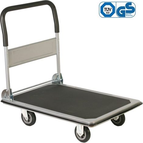 CARRELLO PIATTAFORMA CON MANICO RIPIEGABILE PZS250