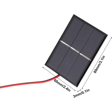 Stück 0,65 W 1,5 V Mini-Solarpanel, tragbar, DIY-Leistungsmodul, Akkuladegerät (1/5)