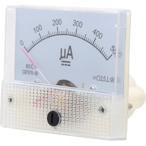 Ampèremètre à aiguille ABS 85C1 DC 0500 µA, panneau, ampèremètre haute précision (1/5)