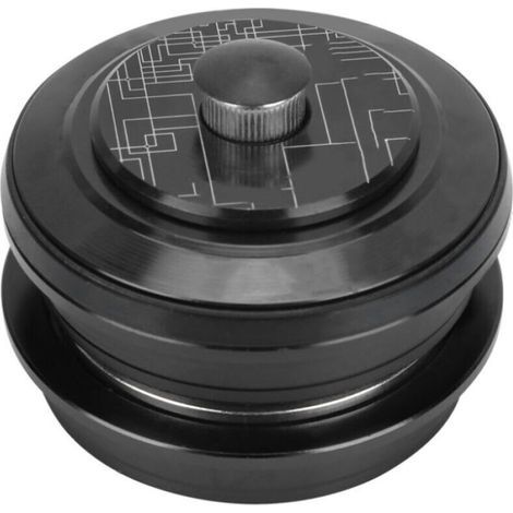 44mm Aluminum Alloy Threadless Front Fork Headset for Mountain Bikes - Black - Upgraded Replacement Part (1/5)