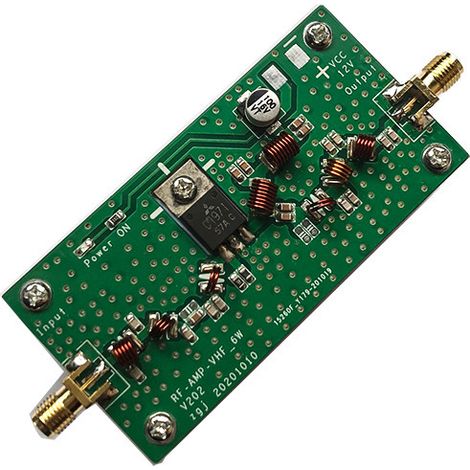 6W FM 88-108MHz 140-170MHz 12V Digital Power Amplifier - Finished Product Direct Shot (1/4)