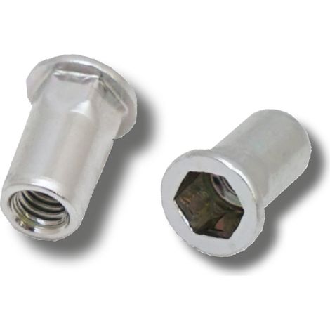 Jrp Riveting Products M4 x 11.0 Steel Rivet Nuts