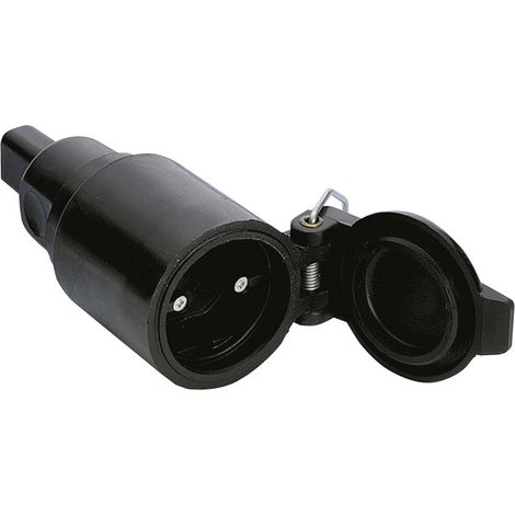 Base de enchufe FNP Negro Superficie 16 A