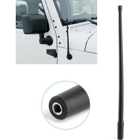 Antenne radio de voiture flexible de 33 cm (12,99 pouces) compatible avec Jeep Wrangler (1/5)