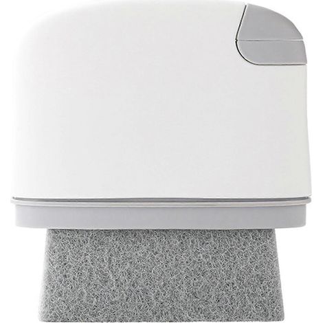 Brosse de nettoyage 2 en 1 pour rails de fenêtres coulissantes, rainures et espaces restreints. Outil de nettoyage en profondeur. Ergonomique et résistante à l'usure. Gris clair. (1/5)