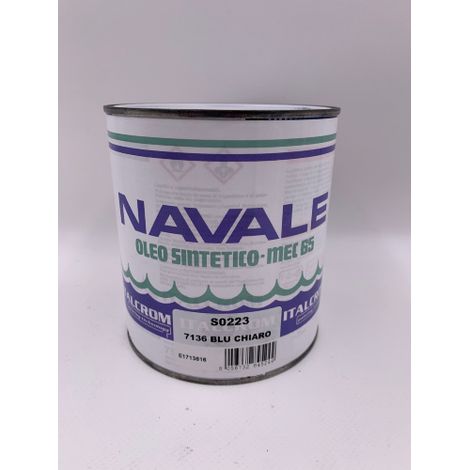 Peinture Italcrom A mail marine 0,750 lt bleu clair pour bois de fer olA o synthA tique
