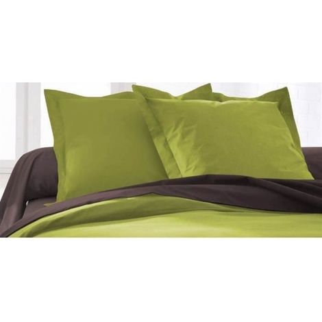 Drap plat 100% coton - 240x300 cm - Cacao (1/3)