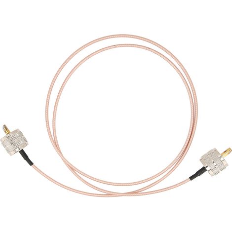 Câble de raccordement coaxial PL‑259 à faible perte, stable et facile à utiliser pour antennes avec connecteurs UHF (1/5)