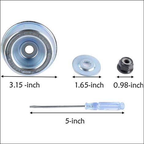 Lame de débroussailleuse à 3 dents, 255 mm – Acier trempé – 3 mm d'épaisseur, pour une coupe nette et précise – Compatible avec les débroussailleuses STILE, Huswarovski, Echo, Kawasaki et autres marqu (1/3)
