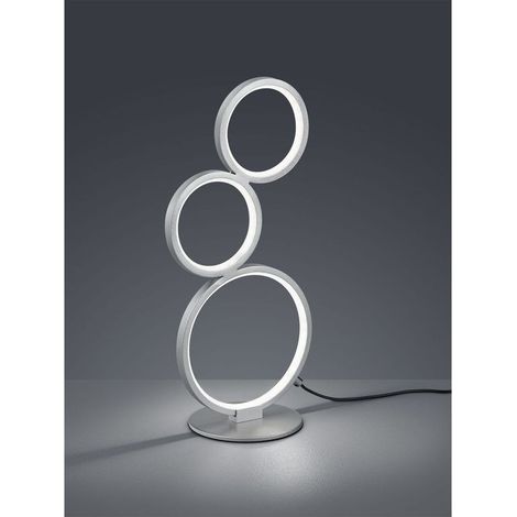 Lampe table RONDO argent LED 17W 3000K dimmable Trio (1/2)
