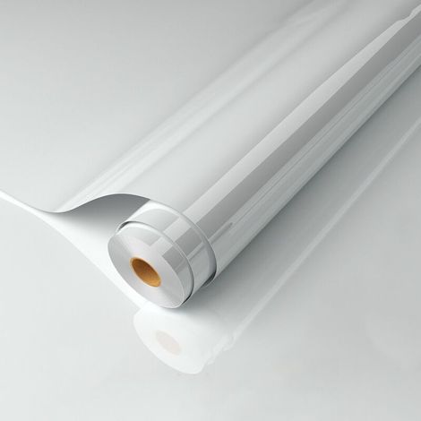 Autocollants pour meubles en marbre 80 cm x 500 cm, papier peint autocollant blanc cassé, film autocollant imperméable pour comptoirs de cuisine et de salle de bain (blanc perle) (1/4)