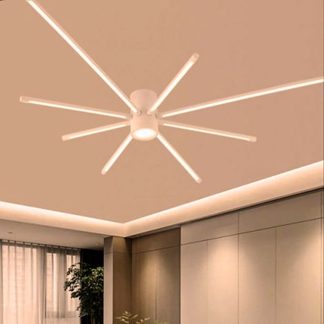 Lampadario plafoniera moderno a led 9 luci da soffitto forma ragno da 42w 3360lm bianco luce calda (1/2)