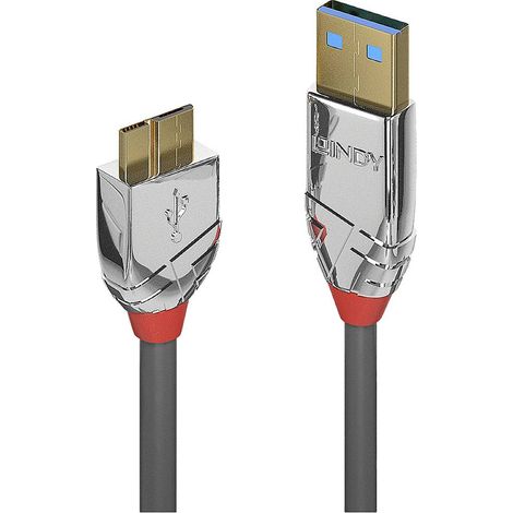LINDY Cavo USB USB 3.2 Gen1 (USB 3.0) Spina USB-A, Spina USB-Micro-B 3.0 0.50 m Grigio 36656 (1/5)