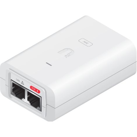 Inyector PoE Ubiquiti, 24 V CC, 12 W, POE-24-12W-WH