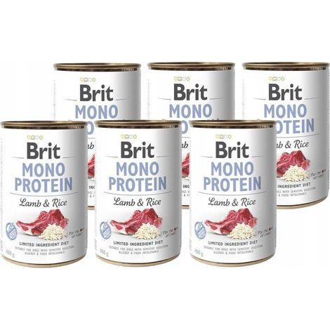 BRIT Mono Protein Agnello Riso Integrale 400g