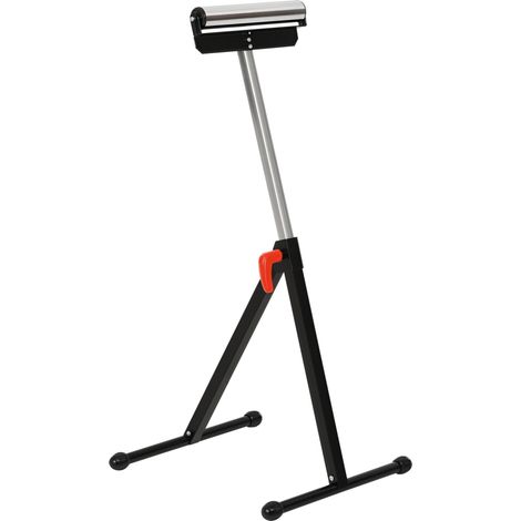 Support à roulettes pliable HOMCOM, hauteur réglable de 68 à 110 cm avec manivelle de blocage, charge maximale 60 kg / 90 kg, chevalet télescopique, noir et argent