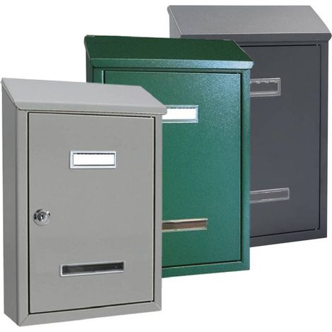 CASSETTA POSTALE 'PEONIA' cm 24,5x7,5x H.36 - grigio antracite