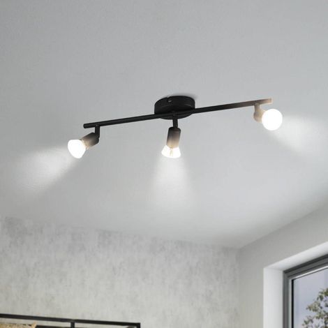 Eglo 3er LED Spot Buzz schwarz 48,5 x 6,5 cm GU10 Deckenlampen & Kronleuchter (1/3)