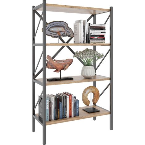 Metallo Stand Scaffale Libri Insasi 4x 121x66x34 - VCM