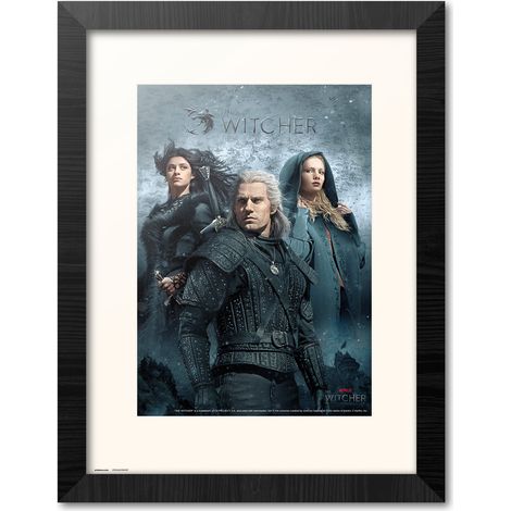 Druck gerahmt 30x40 cm die witcher Zeichen
