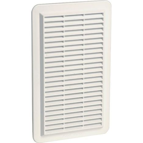 Grille d'aération GAPM spéciale façade rectangulaire 277 x 166 mm blanche - NICOLL