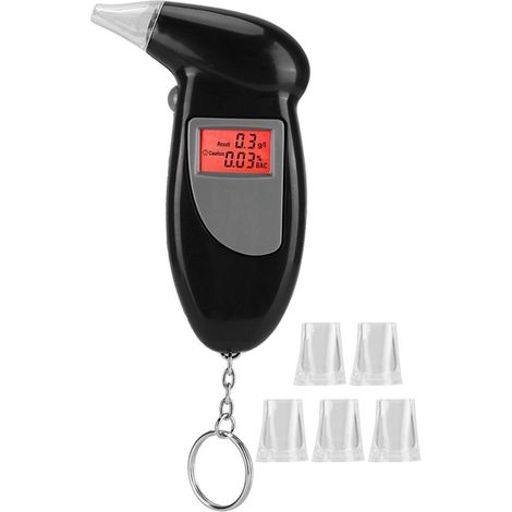 Alcootest numérique avec écran LCD et 5 embouts buccaux (1/5)