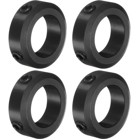 Lot de 4 colliers à vis de 20 mm, colliers de serrage en acier 1045, diamètre extérieur 32 mm, largeur 10 mm pour guide d'arbre (1/5)