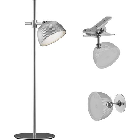 Lampada da tavolo led ricaricabile IP54 mod. Magnetika colore silver