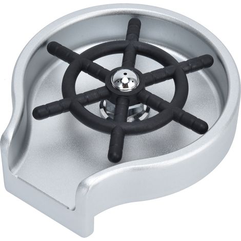Rince-verres automatique haute pression pour évier de cuisine, avec tuyau, pour usage domestique et professionnel. Argent et noir. (1/5)