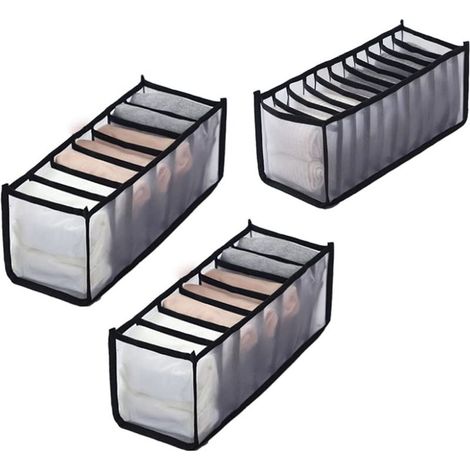 organisateurs de tiroirs en filet, organisateurs de tiroirs à sous-vêtements, organisateurs de chaussettes et organisateurs de vêtements en filet (7+7+11 compartiments). (1/5)