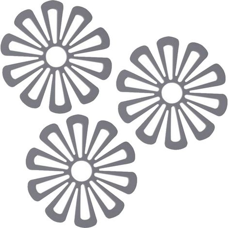 Dessous de plat en silicone antidérapants pour table et comptoir de cuisine, résistants à la chaleur jusqu'à 227 °C (gris) (1/5)