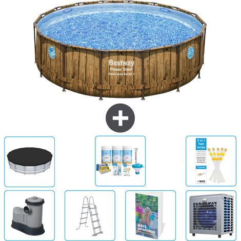 Bestway Piscina Bestway Power Steel Redonda - 488x122 cm - 8-piezas S612