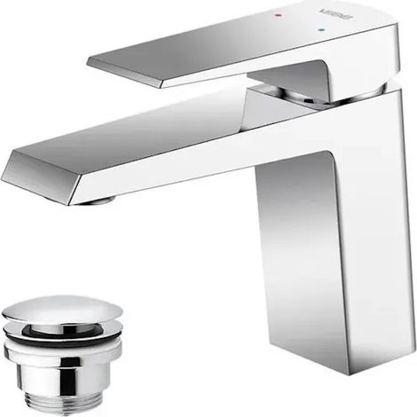 Mitigeur de lavabo avec bonde (bouchon) chromé