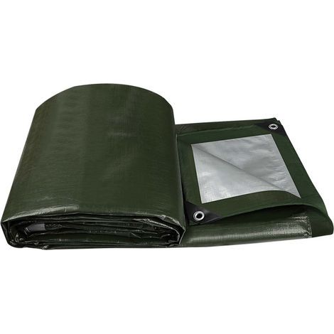 Bâche imperméable, bâche de Jardin avec œillets en Aluminium, bâche tissée bâche de Protection bâche de Bateau bâche (2m2.5m) (1/5)