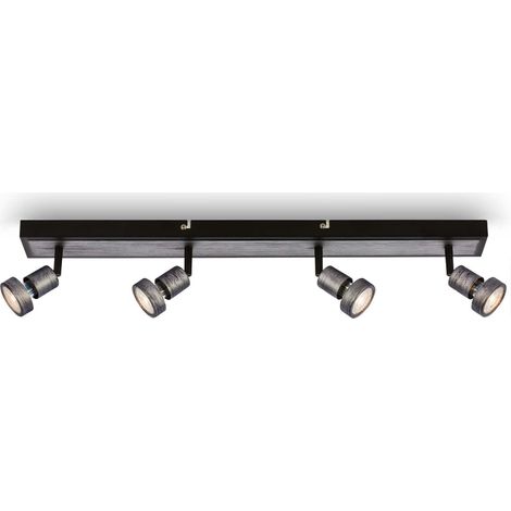 Spot de plafond LED, plafonnier LED orientable, plafonnier LED, lumière blanche chaude, 640x70x85 mm (1/5)
