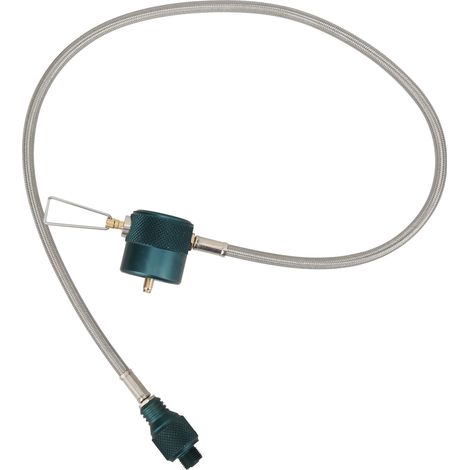 Adaptateur de raccord de tuyau de transfert pour réservoir de gaz 1 L, compatible avec les réchauds de camping. (1/5)