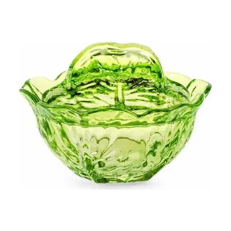 Glas-Salat-Schüssel Verza grün 13x13x8