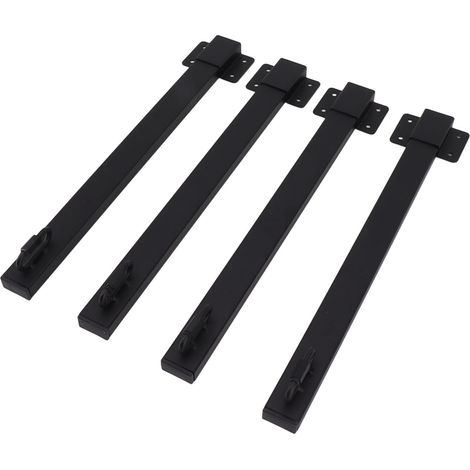 Lot de 4 poteaux lumineux d'extérieur en fer pour guirlandes lumineuses, avec support de fixation à clip. (1/5)