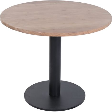Mesa Redonda Comedor Acacia Metal 90X90X76 (1/5)