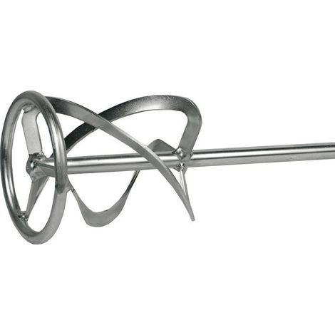 MISCELATORE FRUSTA AGITATORE VERNICE MESCOLA PITTURA COLLA MALTA AD ELICA 25547 CM 12X60 M14 (25547) (1/4)