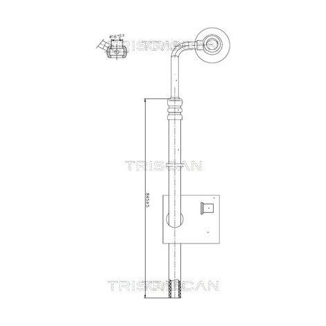 Tuyau hydraulique, direction TRISCAN 8516 29030 AUDI 8D1 422 891 J