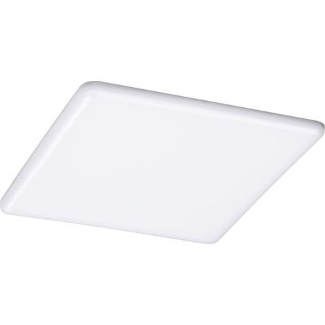 Panneau LED spots encastrés VariFit IP44 gradable sur 3 niveaux 215x215 mm carré incl. 1x22 plafonnier Satin plastique 4000K (1/5)