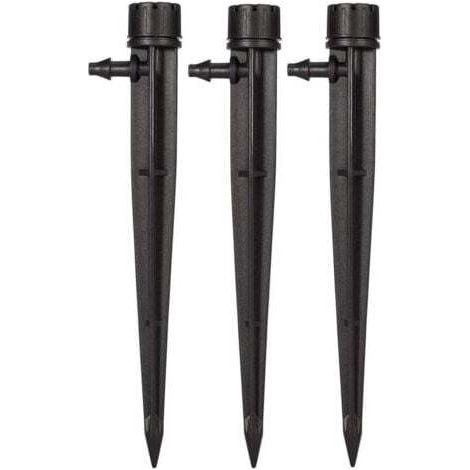 (50 Stück) Gartenbewässerungs-Tropfer für 4-mm-/7-mm-Schläuche, 360°-Öffnungswinkel, 8 verstellbare Löcher, Mikro-Durchfluss-Bewässerungssystem-Set