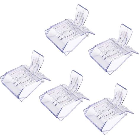Cage à reine des abeilles (5 unités) Boîte de piégeage en plastique transparent avec clip - AquaForge (1/5)