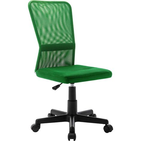 vidaXL Silla de oficina de tela de malla verde 44x52x100 cm (1/5)