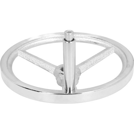 Volant 22 x 250 mm avec poignée rotative, volant métallique rond à 3 branches pour tour, fraiseuse et rectifieuse (1/5)