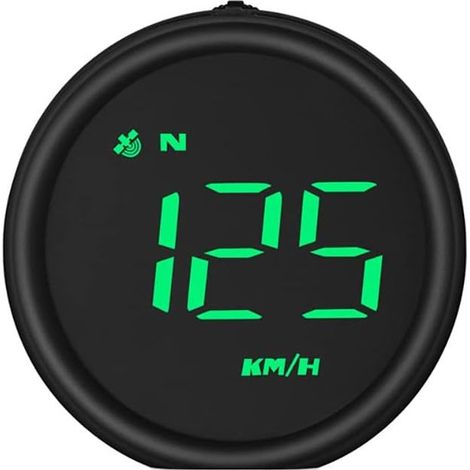 Compteur de vitesse GPS universel a affichage tete haute pour voiture HUD avec vitesse, avertissement de survitesse, mesure du kilometrage, rappel de conduite de fatigue pour tous les vehicules, model (1/5)