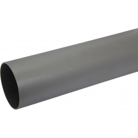 Centrale Brico – Tube d'évacuation PVC 100mm – Longueur 1m – Construction durable pour évacuation eaux usées – Compatible systèmes d'évacuation