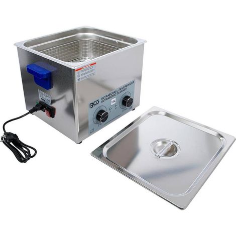 Bac à Ultrason 15 L - 38,2 x 40,3 x 46 cm - Acier Inoxydable, Nettoyage Précis et Efficace, Pro - D-Work (1/5)