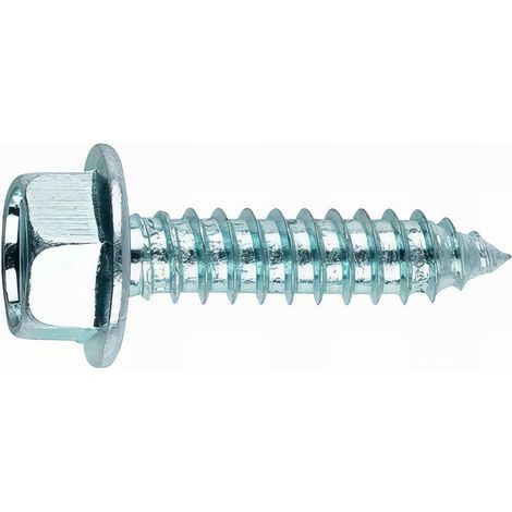 Vis à tôle - Tête hexagonale - Zingué 6,3 x 25 - Boite de 500